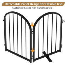 CBJCBJ Indoor Pet Gate, 4 Panel Folding Dog Gate , 24