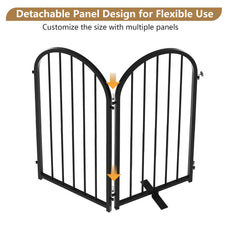 CBJCBJ Indoor Pet Gate, 4 Panel Folding Dog Gate , 32