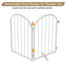 CBJCBJ Indoor Pet Gate, 4 Panel Folding Dog Gate , 32