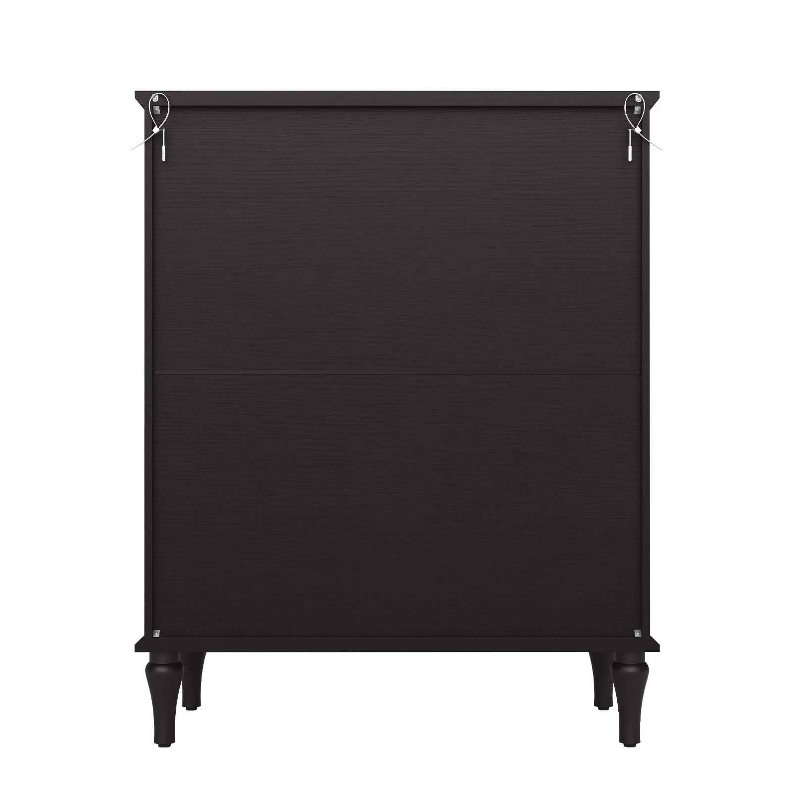 HLR 40" Mid-century 5 Drawer Dresser for Bedroom, Small Dressers & Chest of Drawers, Black