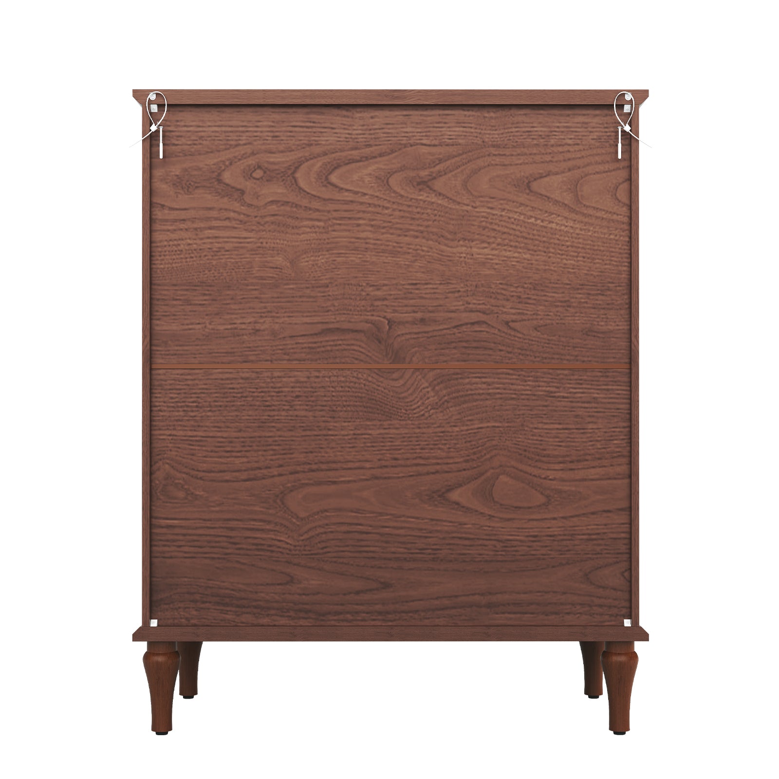 HLR 40" Mid-century 5 Drawer Dresser for Bedroom, Small Dressers & Chest of Drawers, Brown