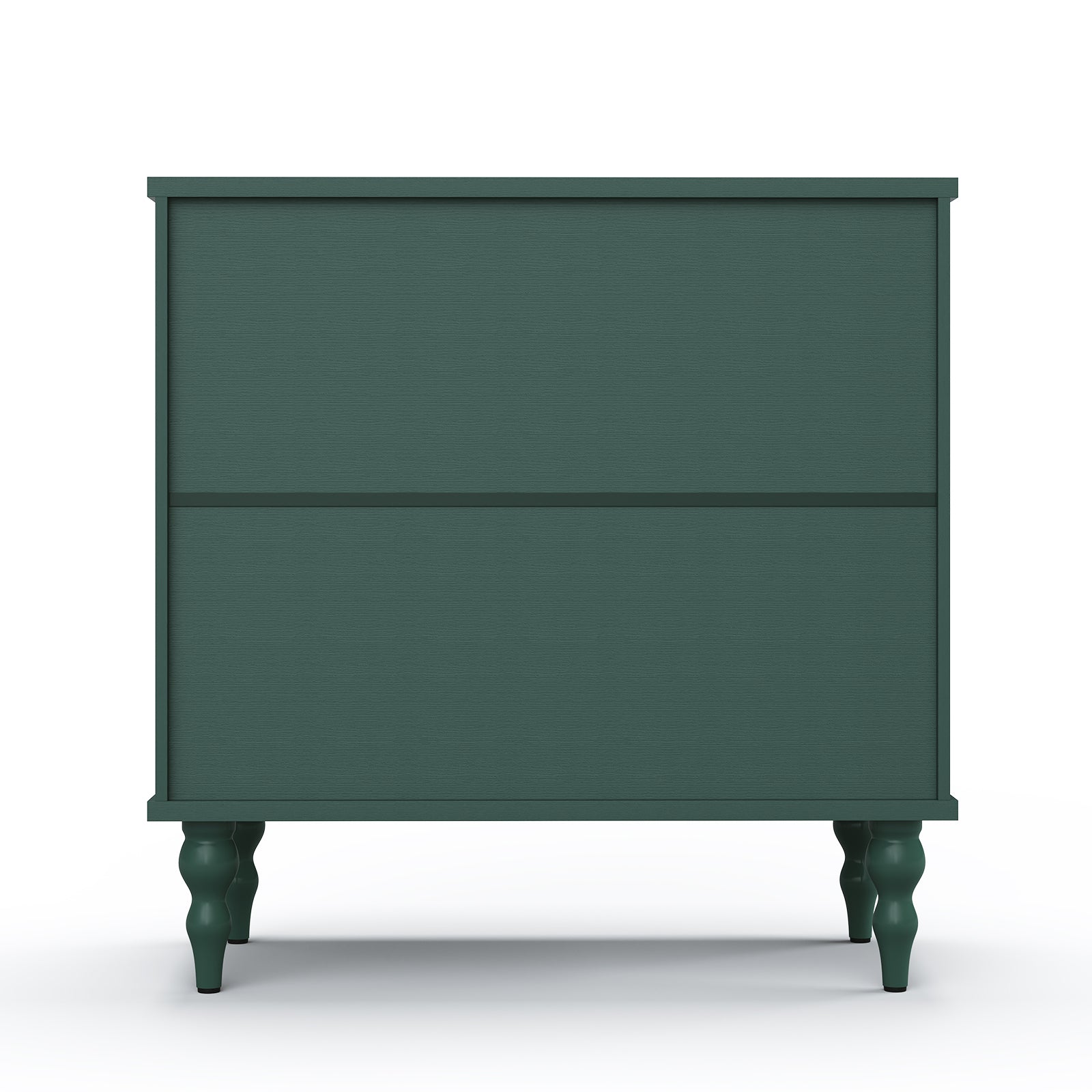 HLR 31.5"W Mid Century Rounded Corners Sideboards Buffets Cabinet with 2 Doors Storage for Kitchen Dining, Green
