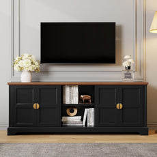 HLR® 67” Modern TV Stand for TVs up to 75+ inch, Shaker Style Television Console Table
