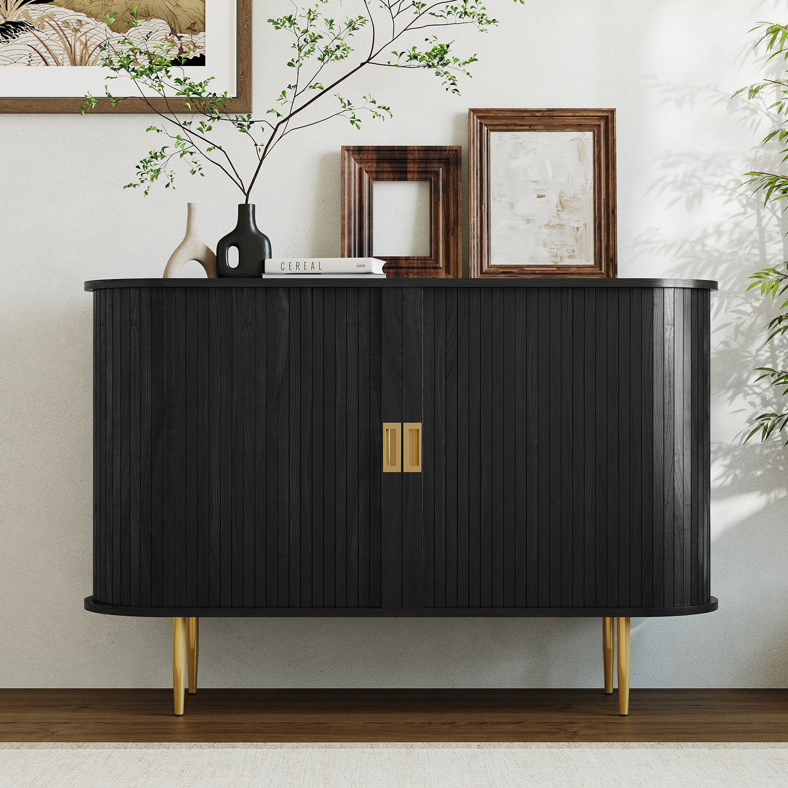CBJCBJ 47" Sideboard Buffet Cabinet with Storage, Modern Accent Cabinet for Dining Room