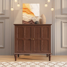 CBJCBJ Sideboard Buffet Cabinet with Storage, 31.4'' Mid Century Modern Storage Cabinet with 2 Doors and Adjustable Shelves, Accent Cabinet for Entryway, Dining Room, Living Room, Bedroom