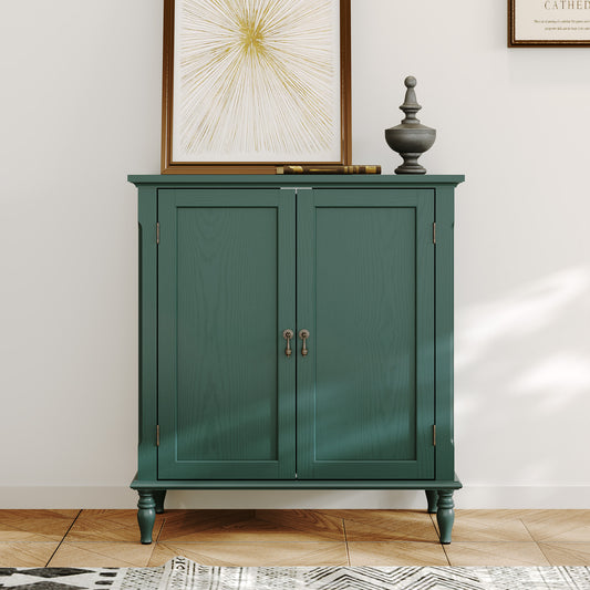 CBJCBJ Retro 34" Sideboard Buffet Cabinet with Storage, Accent Cabinet for Dining Room, Living Room,Green
