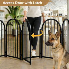 CBJCBJ Indoor Pet Gate, 4 Panel Folding Dog Gate , 32