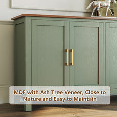 CBJCBJ 58” Modern Sideboard Buffet Cabinet, Living Room Accent Cabinet with Storage, for Kitchen,Green