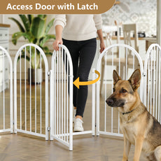 CBJCBJ Indoor Pet Gate, 4 Panel Folding Dog Gate , 32