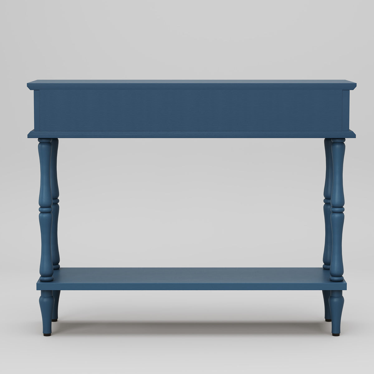 HLR 41" Mid Century Console Tables, Entryway Tables with 2 Drawers, 10 Mins Assembly, Blue