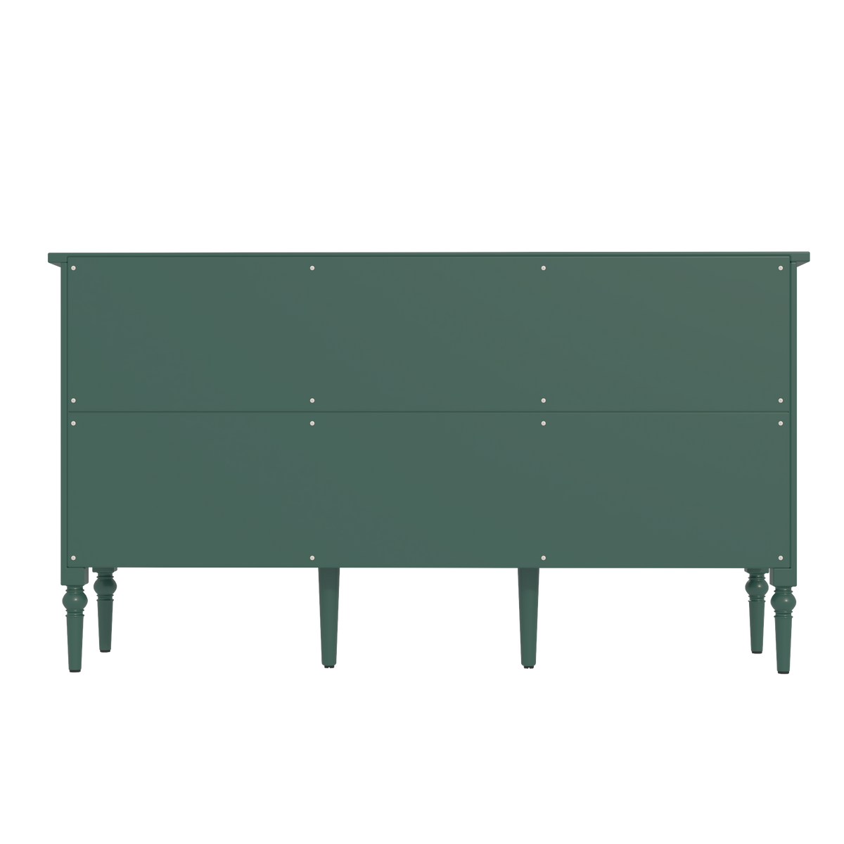 HLR 59" Mid Century Modern Storage Cabinet with Shelf, Vintage Large Sideboard Buffet Cabinet with 4 Doors, Green