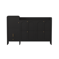 HLR® Modern Large Shoe Cabinet with 4 Flip Drawers