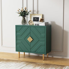 HLR® 48'' Buffetschrank mit 2/4 Türen und Regalen, moderner Credenza-Aufbewahrungsschrank 