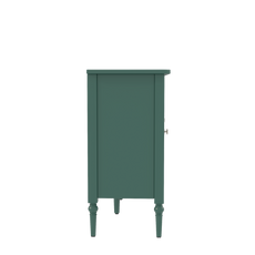 HLR 59" Mid Century Modern Storage Cabinet with Shelf, Vintage Large Sideboard Buffet Cabinet with 4 Doors, Green