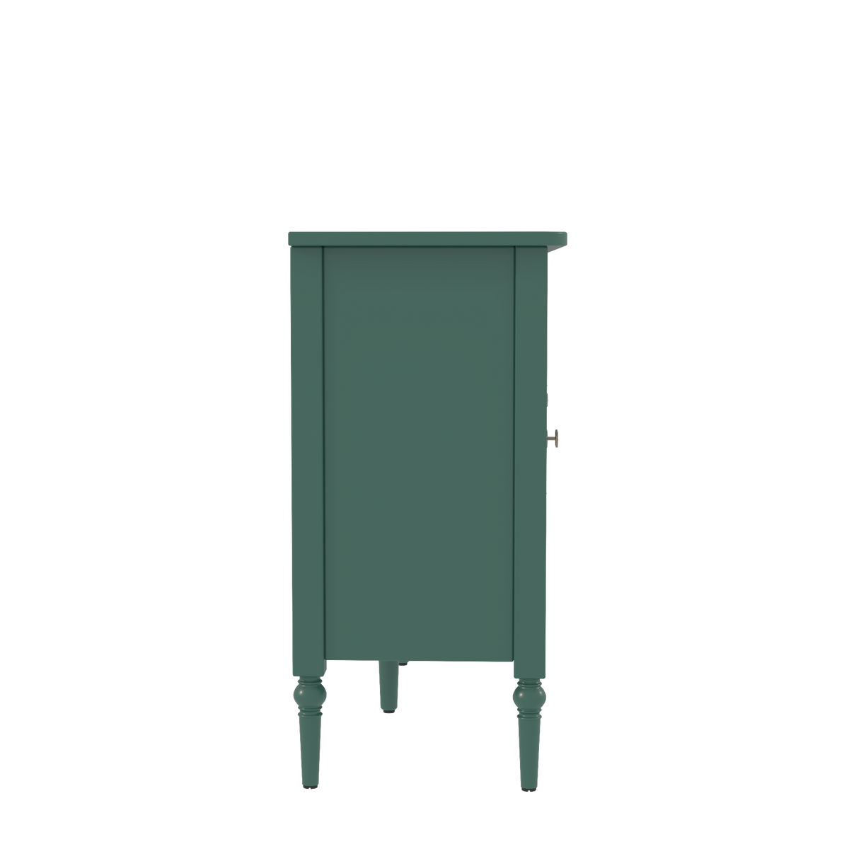 HLR 59" Mid Century Modern Storage Cabinet with Shelf, Vintage Large Sideboard Buffet Cabinet with 4 Doors, Green