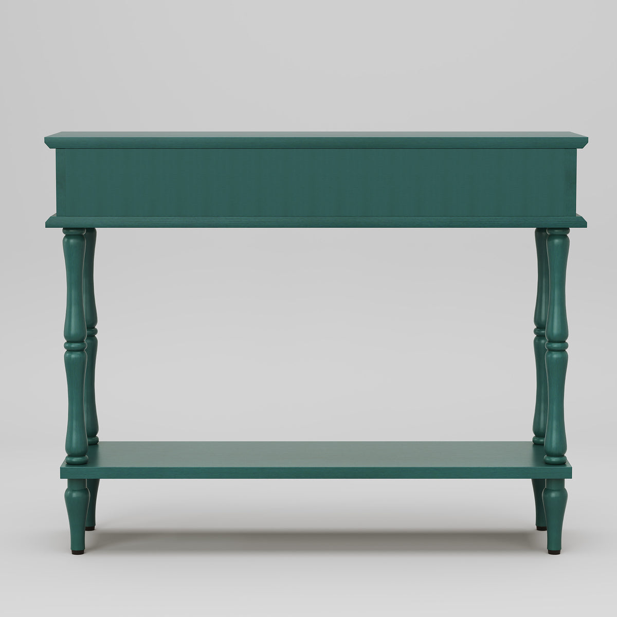 HLR 41" Mid Century Console Tables, Entryway Tables with 2 Drawers, 10 Mins Assembly, Green