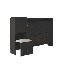 HLR® Modern Large Shoe Cabinet with 4 Flip Drawers