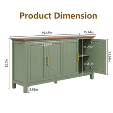 CBJCBJ 58” Modern Sideboard Buffet Cabinet, Living Room Accent Cabinet with Storage, for Kitchen